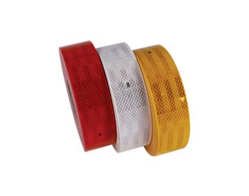 SFX-1-05-02 YUGO REFLEKTİF ŞERİT KIRMIZI 55MM 50 METRE REFLEKTÖR