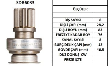 SDR6033  MARS DISLISI-8DIS SUBARU IMPREZA 1.8