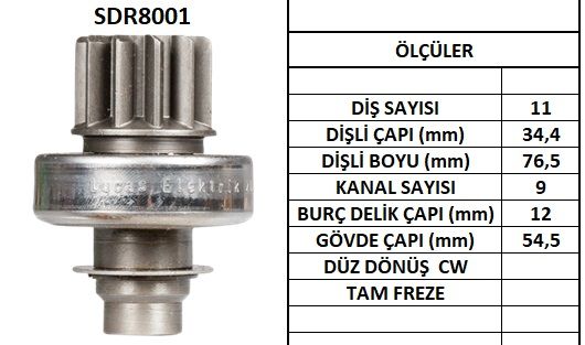 SDR8001  MARS DISLISI-11DIS CITROEN C25 DIESE L,CX 2.5DPEUGEOT 405D,J5 D