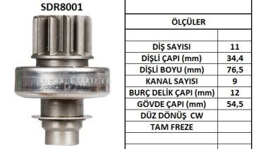 SDR8001  MARS DISLISI-11DIS CITROEN C25 DIESE L,CX 2.5DPEUGEOT 405D,J5 D
