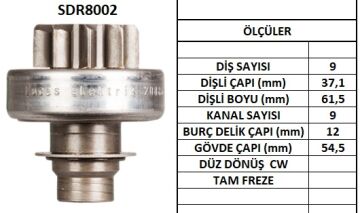 SDR8002  MARS DISLISI-9DIS FORD-GM-LAND ROVER  DEFENDER,DISCOVERY 90,110,130 - MERCEDES SPRINTER 310