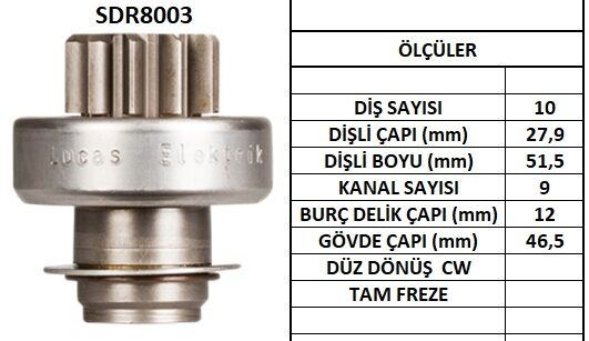 SDR8003  MARS DISLISI-10DIS OPEL ASTRA,CORSA  1.0,1.4 -RENAULT CLIO 1.2,1.4,LAGUNA 1.8,2.0