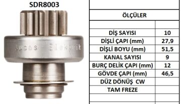 SDR8003  MARS DISLISI-10DIS OPEL ASTRA,CORSA  1.0,1.4 -RENAULT CLIO 1.2,1.4,LAGUNA 1.8,2.0