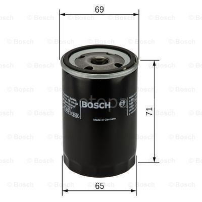 NISSAN Qashqai+2 1.6 11.2010 - 12.2013 BOSCH YAĞ FİLTRESİ filitre