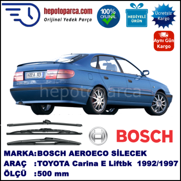 TOYOTA Carina E Liftback [T19] 500 mm 02.1992-10.1997 BOSCH Arka Silecek