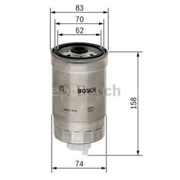 VW (VOLKSWAGEN) Passat 1.9 TDI 01.1998 - 11.2000 BOSCH MAZOT FİLTRESİ filitre