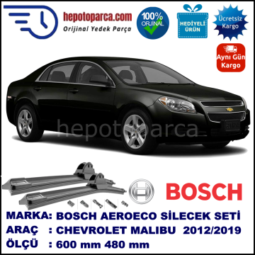 CHEVROLET Malibu [KL1G,V300] 03.2012-..., 600 / 470 mm. BOSCH AEROECO Aparatlı Muz Silecek