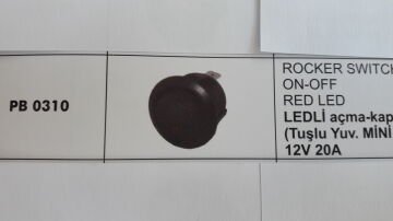ENG PB 0310 ENG LEDLİ AÇMA KAPAMA ANAHTAR TUŞLU YUV.MİNİ KIR.
