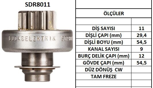 SDR8011  MARS DISLISI-11DIS  PEUGEOT 405D - V OLVO - JPX JEEPRENAULT CLIO D,19D,21D