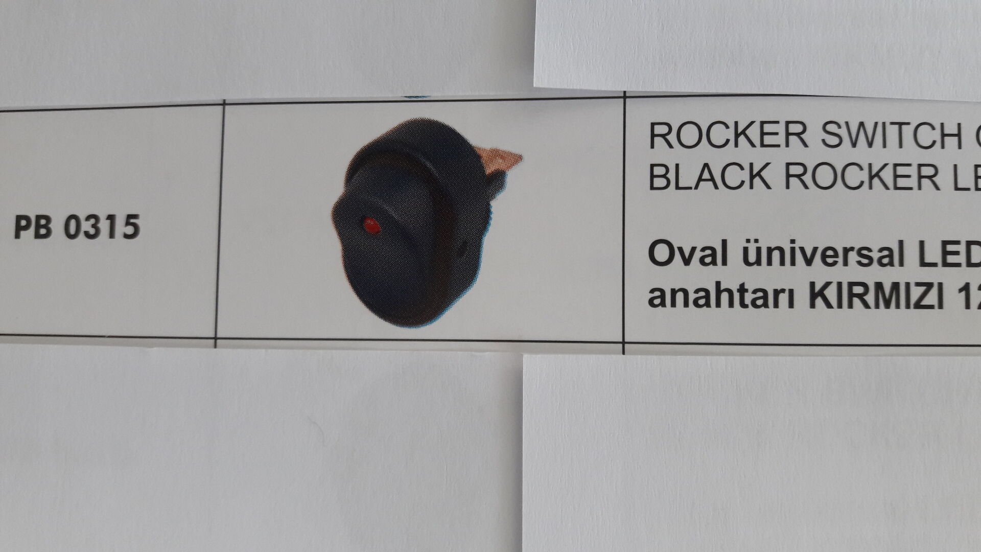 OVAL UNİVERSAL LEDLİ AÇMA KAPAMA ANAHTARI