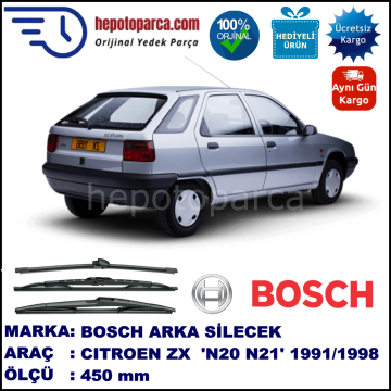 CITROEN ZX [N20/N21] 450 mm 03.1991-02.1998 BOSCH Arka Silecek
