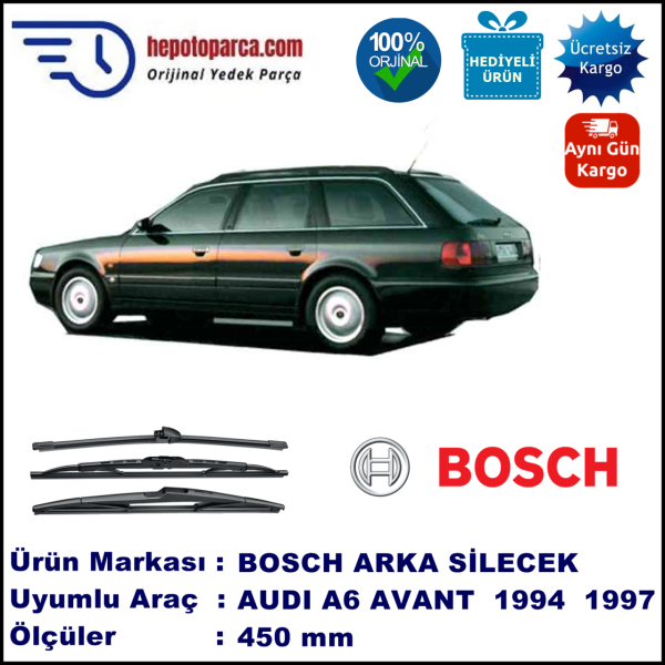 AUDI A6 Avant [4A5; C4] 450 mm 06.1994-10.1997 BOSCH Arka Silecek