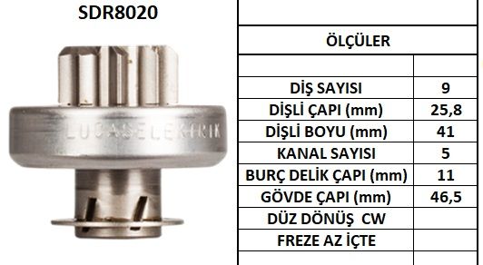 SDR8020  MARS DISLISI-9DIS PEUGEOT 106,206 -R ENAULT CLIO,KANGO,TWINGO - FORD ESCORT,FIESTA,KA