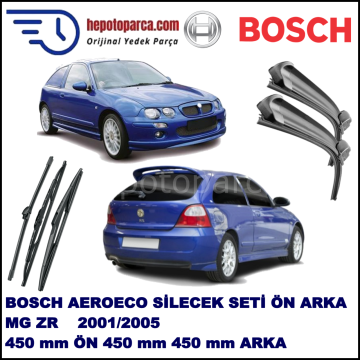 MG ZR  10,2001-05,2005 Bosch Aeroeco Ön ve Arka Silecek Takımı