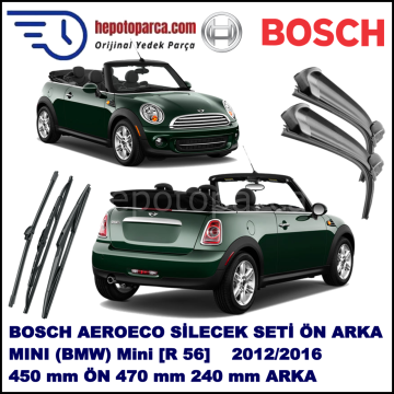 MINI (BMW) Mini [R 56] 05,2012-,,, Bosch Aeroeco Ön ve Arka Silecek Takımı