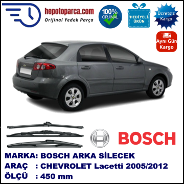 CHEVROLET Lacetti [KL1N, J200] 450 mm 02.2005-... BOSCH Arka Silecek