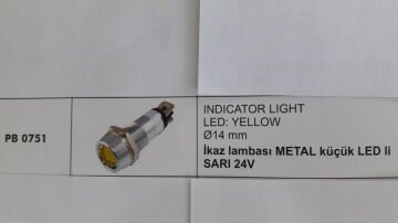 ENG PB 0751 ENG İKAZ LAMBASI METAL KÜÇÜK LEDLİ SARI
