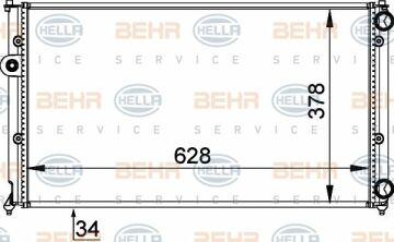 Volkswagen Group - MOTOR SU RADYATÖRÜ SEAT CORDOBA - SEAT IBIZA II - SEAT INCA - VW POLO CLASSIC - VW POLO VARİANT  6H0121253P  1HM121253AK