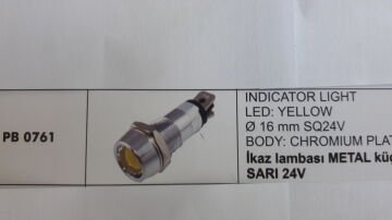 ENG PB 0761 ENG İKAZ LAMBASI METAL BÜYÜK LEDLİ SARI