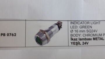 ENG PB 0762 ENG İKAZ LAMBASI METAL BÜYÜK LEDLİ YEŞİL