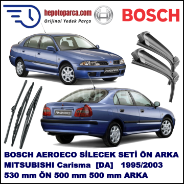 MITSUBISHI Carisma Hatchback [DA] 05,1995-12,2003 Bosch Aeroeco Ön ve Arka Silecek Takımı