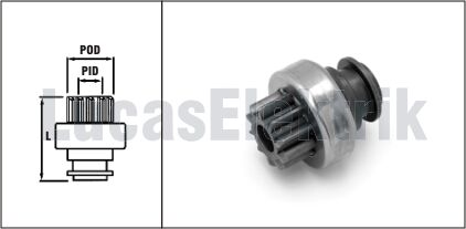 LUCAS TMB115  MARŞ DİŞLİSİ FORD BMC İNCE FREZE