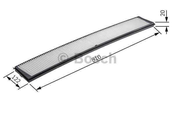 BOSCH_1987432424 Aktif Karbonlu Polen Kabin Filtresi BMW 3 Serie 1 Serie X1 3 Series filitre