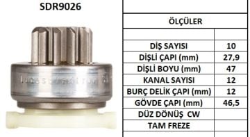 SDR9026  MARS DISLISI-10DIS  FORD BRONCO,F SE RI PICKUP,RANGERTAURUS,TEMPO