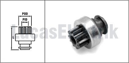 LUCAS TMB148  MARŞ DİŞLİSİ MF İNCE FREZE 10 DİŞ MASSEY FERGUSON