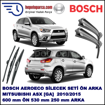 MITSUBISHI ASX [GA] 04,2010-,,, Bosch Aeroeco Ön ve Arka Silecek Takımı