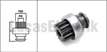 LUCAS TMB125  MARŞ DİŞLİSİ FORD TRANSİT ANADOL(13 DİŞ)