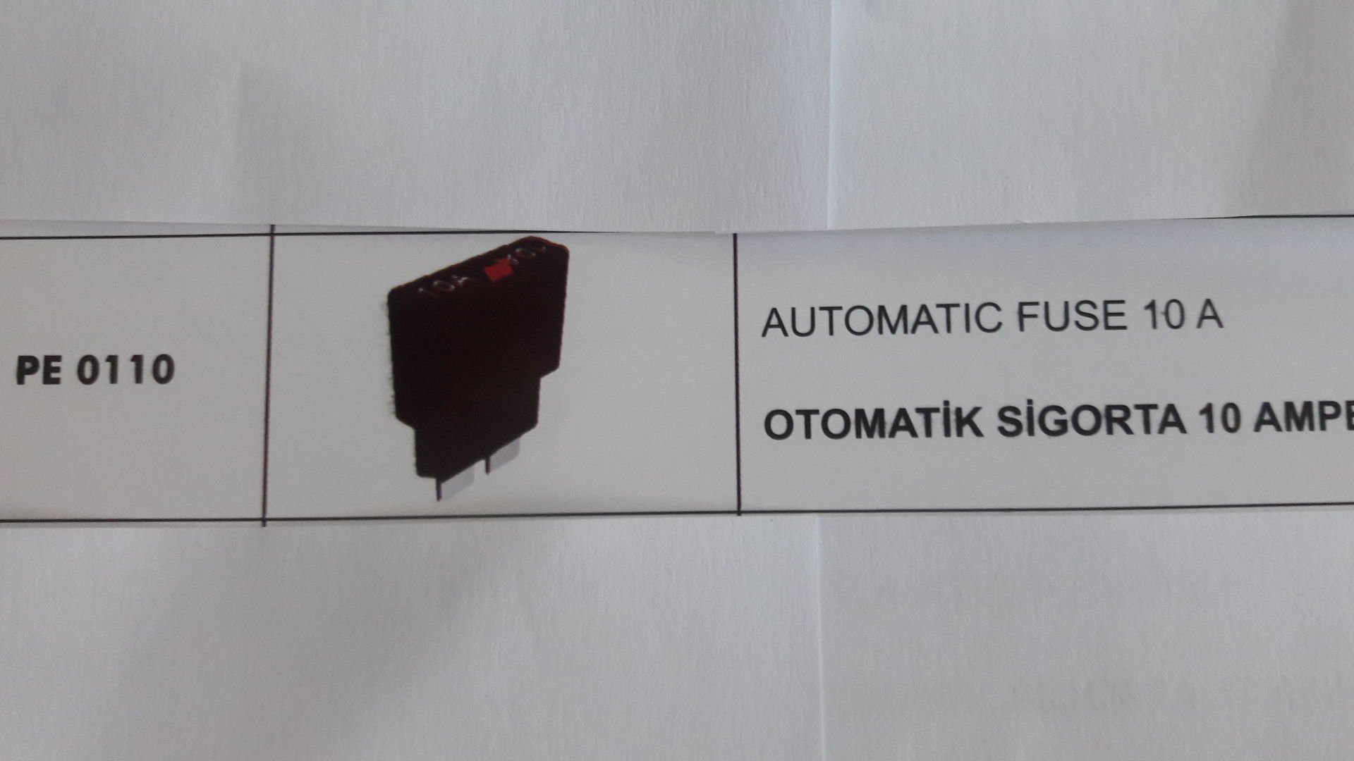 ENG PE 0110 ENG OTOMATİK SİGORTA 10 AMP.
