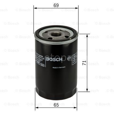 SUBARU Forester 2.0 12.2007 - 12.2010 BOSCH YAĞ FİLTRESİ filitre