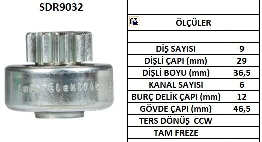 SDR9032  MARS DISLISI-9DIS MERCURY MARINE 50H P 4,STROKE