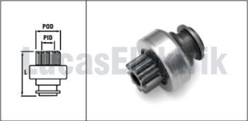 LUCAS TNT201  MARŞ DİŞLİSİ ISUZU KAMYON UNIVERSAL TRAK.