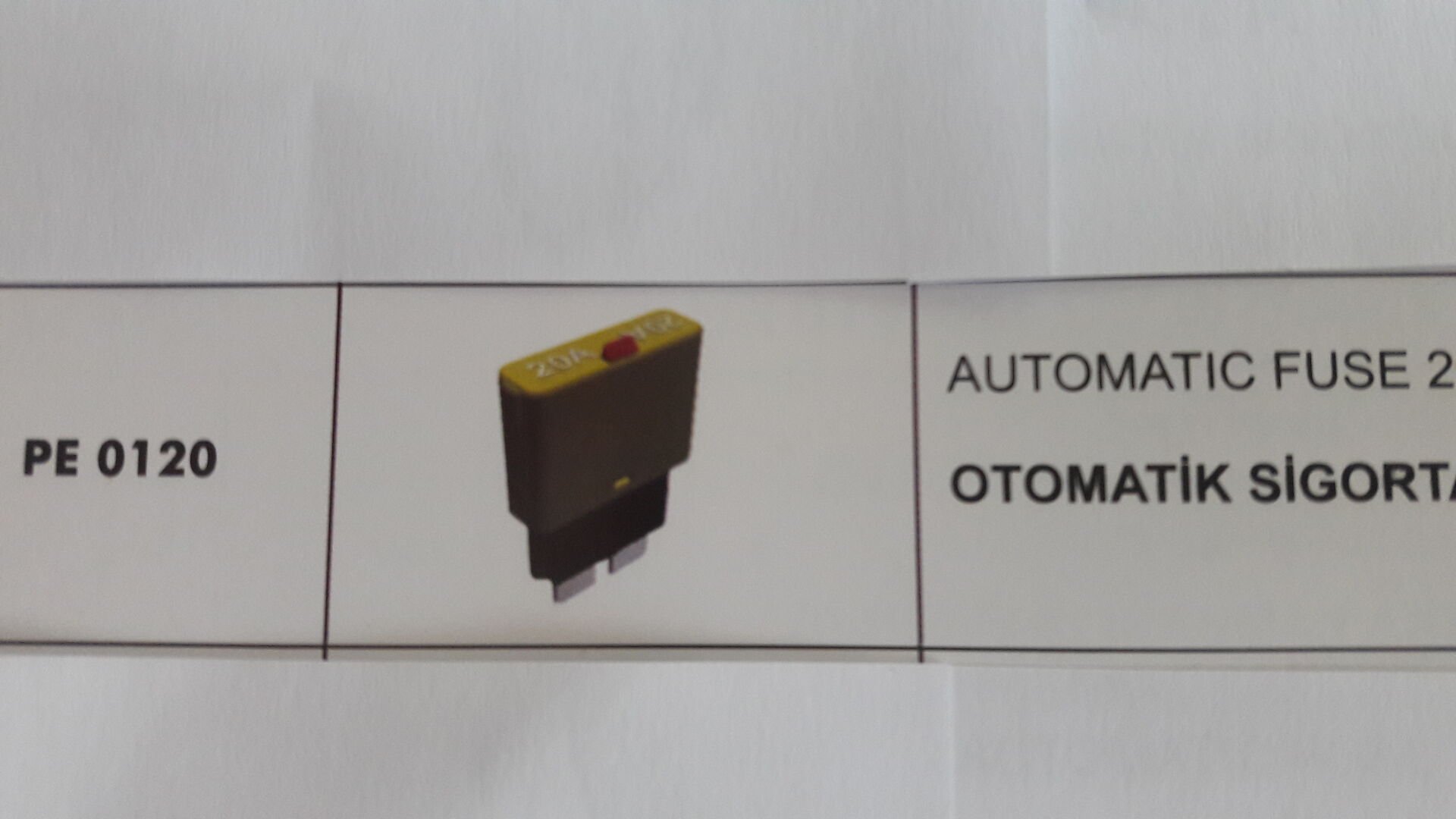 ENG PE 0120 ENG OTOMATİK SİGORTA 20 AMP.