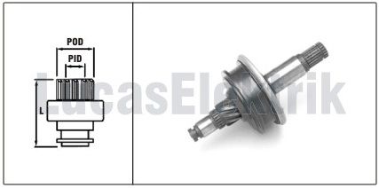 LUCAS LTH209   MARŞ DİŞLİSİ  H-100 HYUNDAİ
