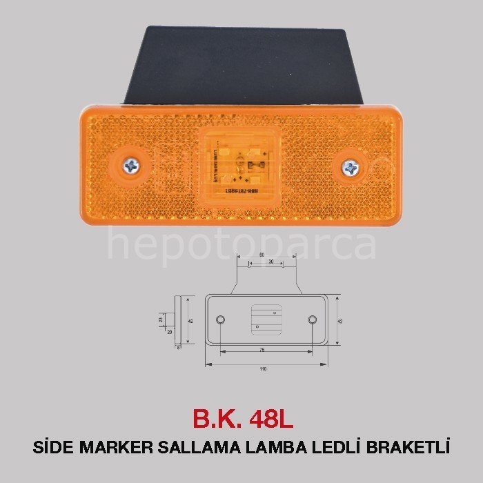 BULUŞ.102 BULUŞ BK 48 SİDE MARKER SARI 24V
