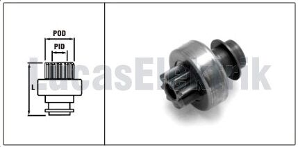 LTH106   MARŞ DİŞLİSİ 8 DİŞ  HYUNDAİ ACCENT SDR6000
