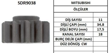 SDR9038  MARS DISLISI-11DIS NISSAN TRUCK