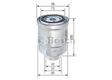 MITSUBISHI L 200 2.5 Diesel 2WD 10.1984 - 05.1996 BOSCH MAZOT FİLTRESİ