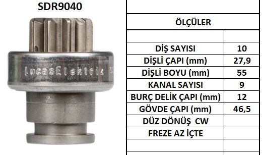 SDR9040  MARS DISLISI-10DIS  FIAT DUNA - RENA ULT 19