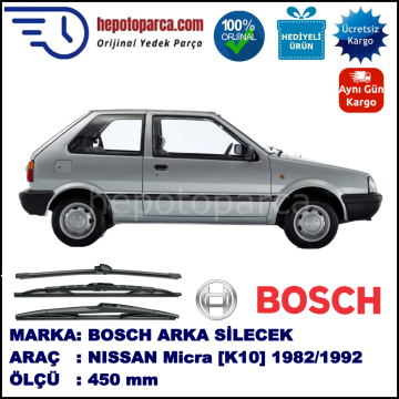 NISSAN Micra [K10] 450 mm 12.1982-07.1992 BOSCH Arka Silecek