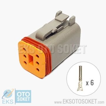 6C018 DT06-6S DEUTSCH SOKET KABLOSUZ DEMONTE