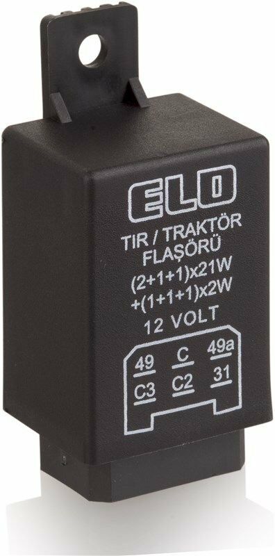 ELO.203106001 FLAŞÖR TRAKTÖR İKAZLI 12V 5-6 TERMİNAL MASSEY FERGUSON FİAT NEW HOLLAND