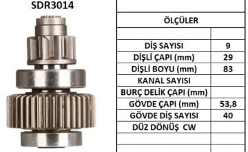 LUCAS SDR3014  MARŞ DİŞLİSİ T TOYOTA CORALLA ISUZU 9DİŞ