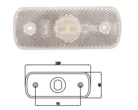 3065-M012Y00-A J.B.ÖN POZ.(2x0,75) TEK LED 24V- 25