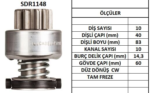 LUCAS SDR1148 MARŞ DİŞLİSİ.BOSCH T.ŞANZIMANLI RENAULT 10DİŞ