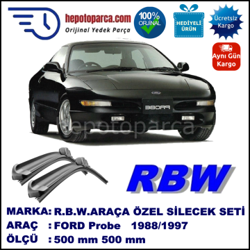 FORD Probe  09.88-08.97 500 / 500 mm. RBW Muz Silecek Seti  2'li Takım. U Kanca Uyumludur.