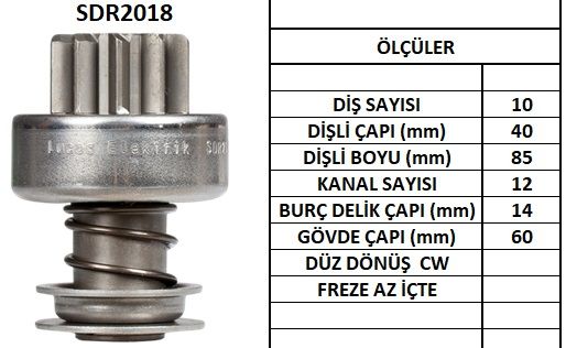 LUCAS SDR2018 MARŞ DİŞLİSİ.PERKINS-MF 10 DİŞ